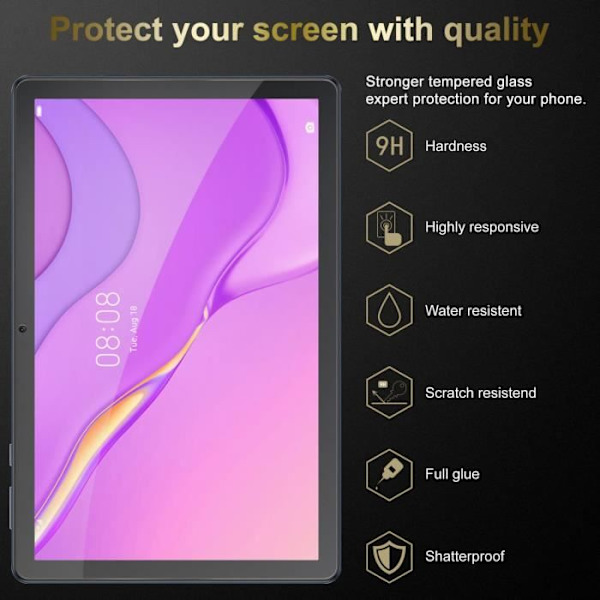 Härdat Glas - CADORABO - Huawei MatePad T 10/T 10s - Skärm Skydd - Antistatisk - Stöttålig