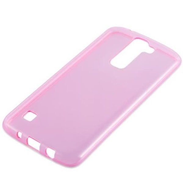 LG K7 2016 fodral - CADORABO - AIR design - Transparent ljus rosa - Mjuk silikon TPU Gel - Anti Shock Klart ljusrosa