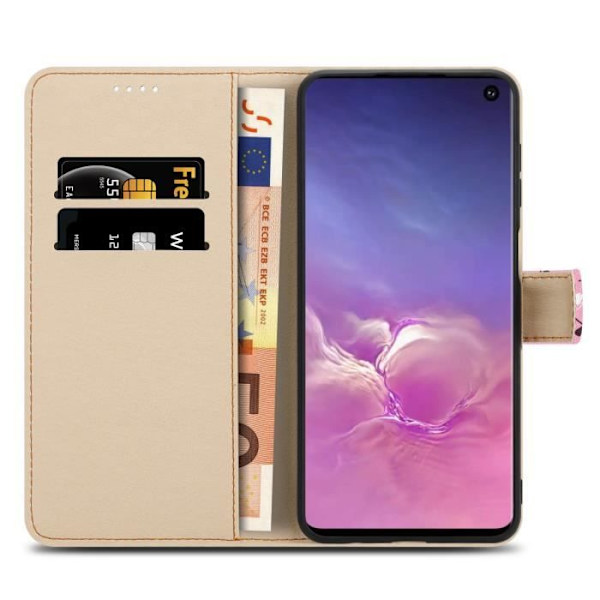 Fodral till Samsung Galaxy S10 PLUS Fodral i regn av blommor nr 6 Fodral Skydd Magnetisk stängning Plånbok Vägg