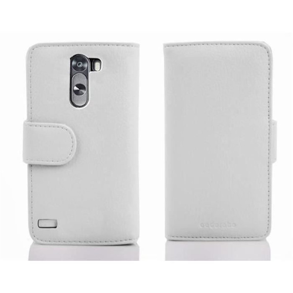 Cadorabo - Fodral Skal för > LG OPTIMUS G2 MINI < – Plånbok (med kortplatser) i VIT ALBASTER