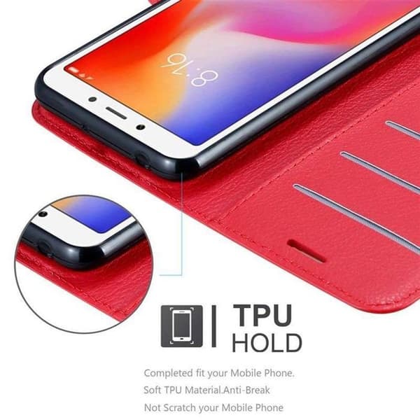 Fodral för Xiaomi RedMi 6A i KIRSCHRÖD Röd