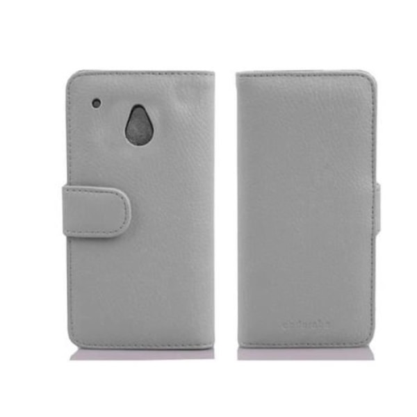 HTC ONE M4 MINI Fodral - CADORABO - Fodral i konstläder - 360° flik - Integrerat skydd - Vit Vit
