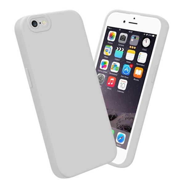 Fodral för Apple iPhone 6 / 6S i FLUID WHITE Fodral i flexibelt TPU silikonskydd Vit