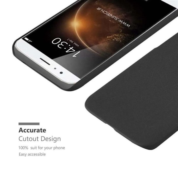 Coque - CADORABO - ASCEND G7 PLUS / G8 / GX8 - Stötsäker Skydd - Frostad Design - Färg Svart Frostig Noir
