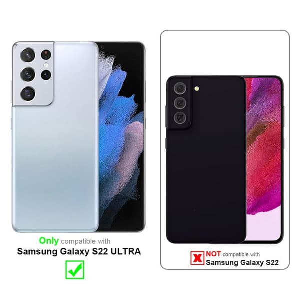 Skyddsfodral för Samsung Galaxy S22 ULTRA i FLUID VIT Stötsäker Vit
