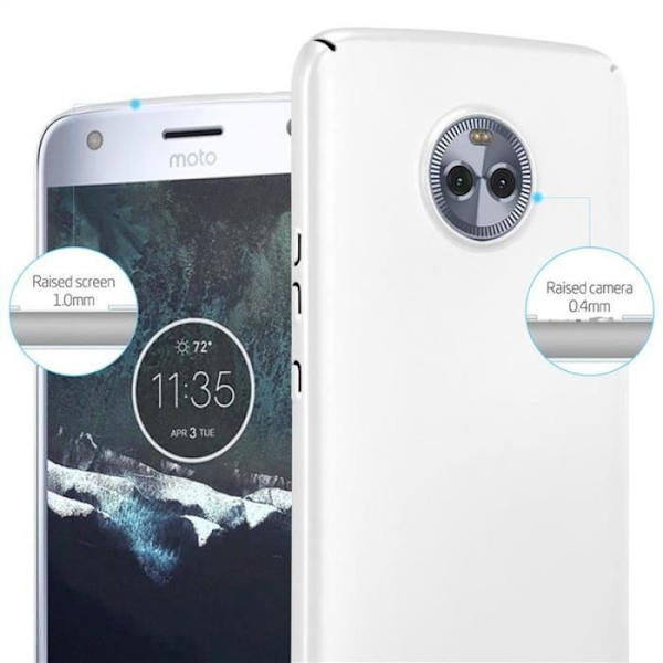 Cadorabo Fodral till Motorola MOTO X4 i METALLISKT SILVER