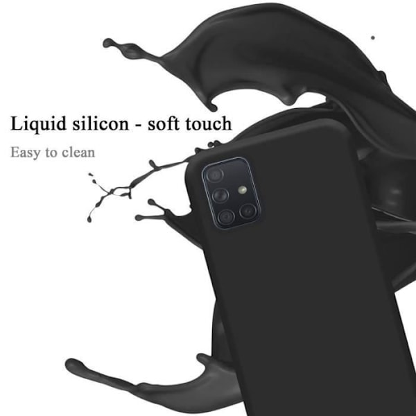 Coque - CADORABO - Samsung Galaxy A51 - Silikon TPU - 360° skydd - Halkfri Svart