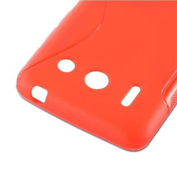 Huawei ASCEND G510 CHERRY RED Fodral Cadorabo DESIGN S Gel TPU Silikonskydd Fodral Skydd Ultra Slim Bumper
