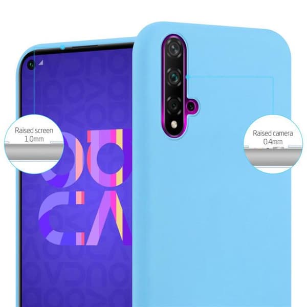 Skyddsfodral för Huawei NOVA 5 / 5 PRO CANDY BLÅ Stötabsorberande Silikon Blå