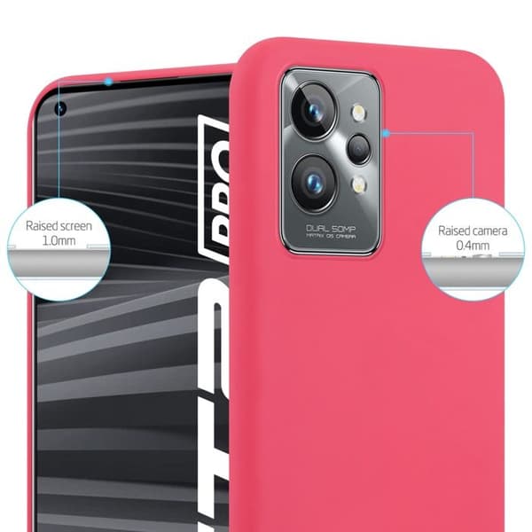 Skyddsskal för Realme GT 2 PRO CANDY RÖD Stötsäker Silikon Röd