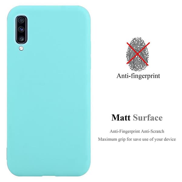 Skyddsfodral för Samsung Galaxy A70 / A70s CANDY BLÅ Stötsäker Silikon Blå