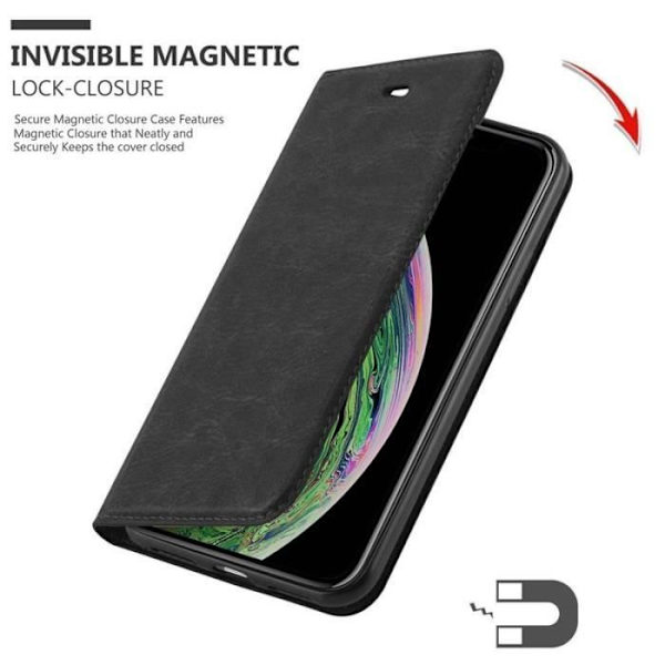 Cadorabo Fodral till Apple iPhone XS MAX i MIDNIGHT SVART