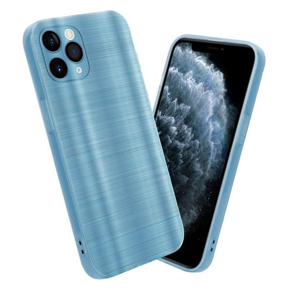 iPhone 11 PRO Fodral Borstad Turkos Kameraskydd Blå