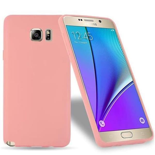 Skyddsfodral för Samsung Galaxy NOTE 5 CANDY ROSE VIF Stötsäker Silikon Ros