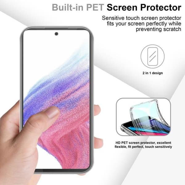 Transparent skydd för Samsung Galaxy A53 5G Vit