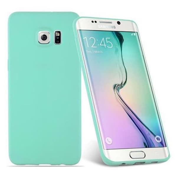 Skyddsfodral för Samsung Galaxy S6 EDGE CANDY BLÅ Stötabsorberande Silikon Blå