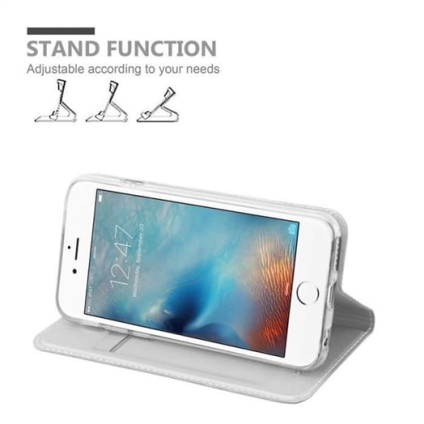 Cadorabo Fodral till Apple iPhone 6 PLUS - iPhone 6S PLUS i KLASSIGT SILVER