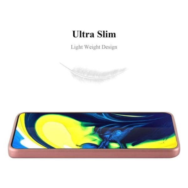 Coque - CADORABO - Samsung Galaxy A80/A90 4G - Silikon TPU - Stötskydd - Tunn och lätt design Rose guld