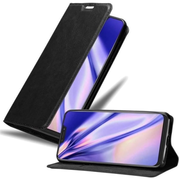 Cadorabo fodral till Asus ZenFone 5Z - i Svart - Osynlig bokmagnet