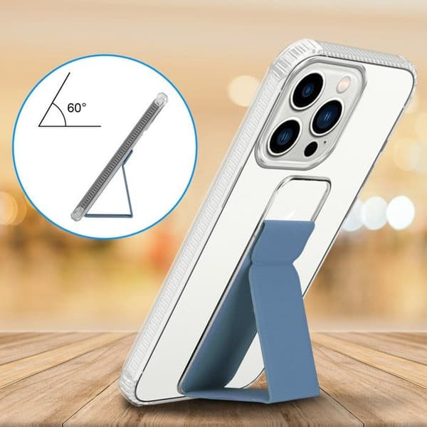 Skal för iPhone 13 PRO MAX LJUST BLÅ med stöd och ställfunktion Blå