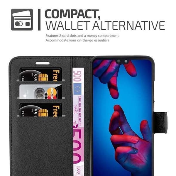 Etui för Huawei P20 i JETSVART Svart
