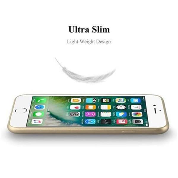 Skyddsfodral för iPhone 7 PLUS / 7S PLUS / 8 PLUS i METALLISKT GULD Matt Design Gul