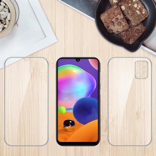 Transparent skydd för Samsung Galaxy A31 Vit