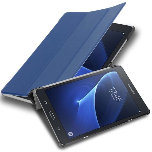Skydd för Samsung Galaxy Tab A 2016 (7.0 Zoll) Fodral i MÖRKBLEU JERSEY Etui Skydd Hushåll Plånbok Wallet Blå