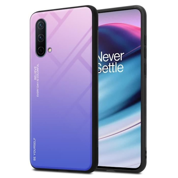 Fodral till OnePlus Nord CE 5G Fodral i ROSA - BLÅT Fodral Skyddsskydd tvåfärgad TPU