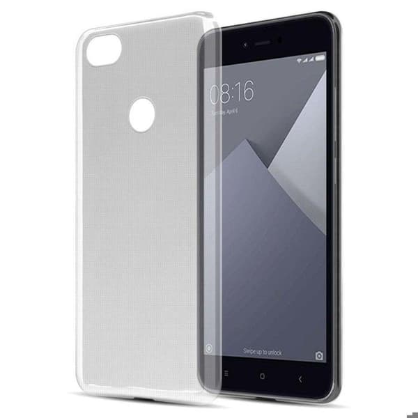 Transparent stötsäker silikonfodral för Xiaomi RedMi NOTE 5A Ros