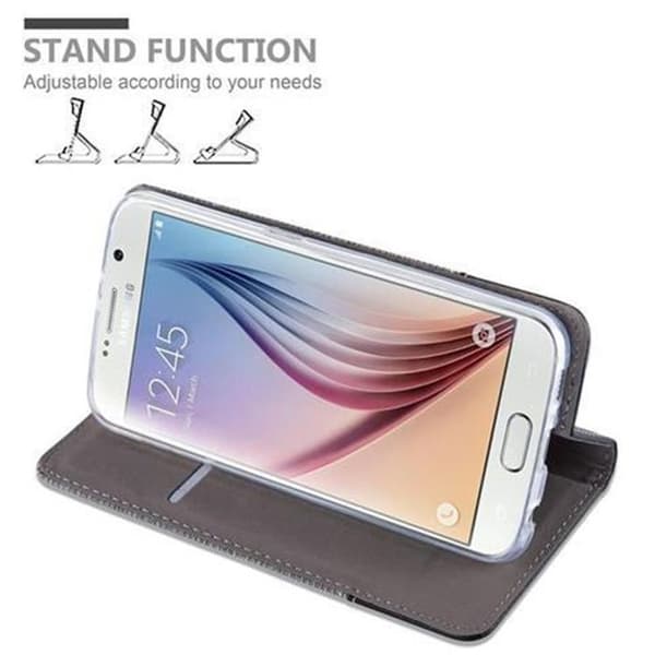 Skyddsfodral för Samsung Galaxy S6 i GRÅ SVART Stötskyddande Etui Grå