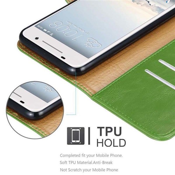 Skyddsomslag för HTC ONE A9 i GRÖN PRÈ Med stödfunktion Grön