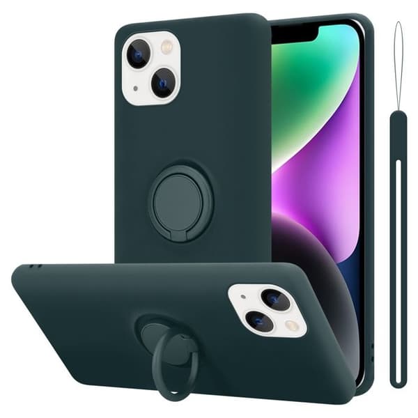 Skal för iPhone 14 PLUS i LIQUID GREEN Stötabsorberande skydd Grön