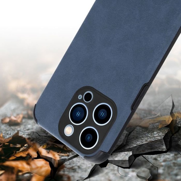 Coque för Apple iPhone 12 PRO MAX Etui i Saphir Blå Hölster Skyddet Fodral i Elegant Silikon TPU konstläder Blå