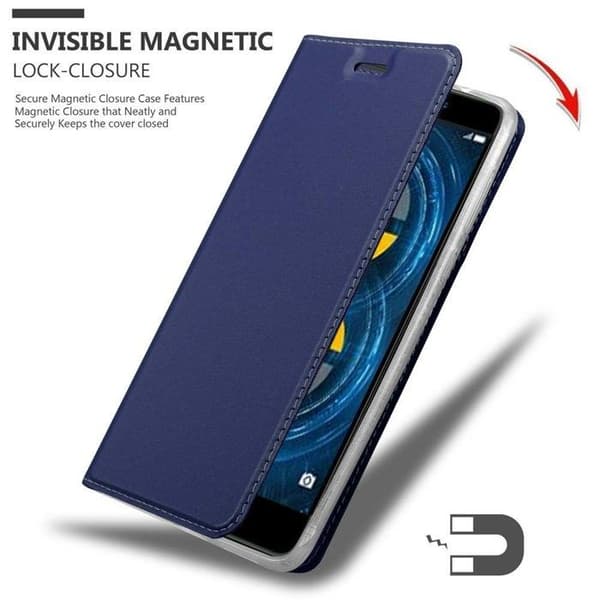 Flipfodral för Huawei MATE 9 LITE / GR5 2017 / Honor 6X Etui i MÖRKBLAU CLASSY Plånbok Stötsäker Blå
