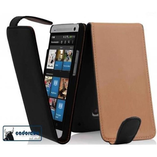 Cadorabo Fodral till HTC ONE MINI M4 i Svart - Flip