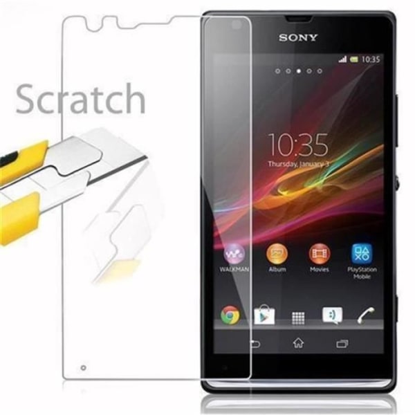 Cadorabo skärmskydd för Sony Xperia SP 0,3 mm rundade hörn HÖG TRANSPARENS härdat glas