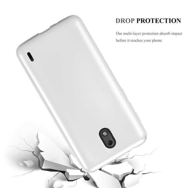 Skyddsskal för Nokia 2 2017 Skyddsskal i METALLISK SILVER Matt Design Grå