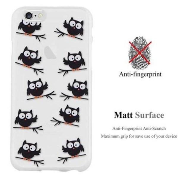 Cadorabo Fodral till Apple iPhone 6 - iPhone 6S Silikon TPU Fodral i BLACKY OWL