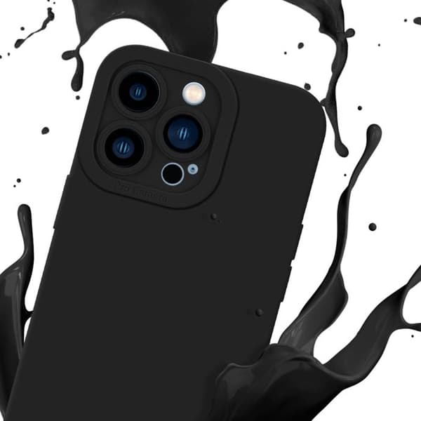 Skyddsfodral för iPhone 12 PRO MAX i FLUID SVART Stötskyddande Svart