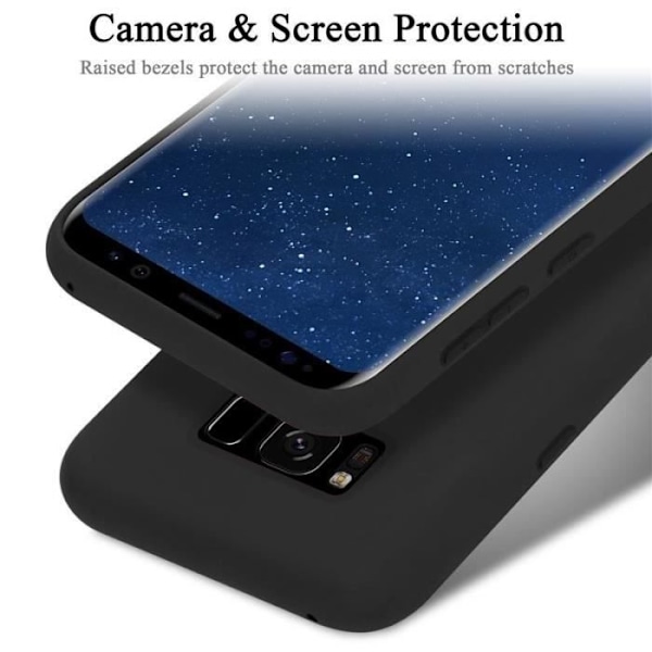Cadorabo skal för Samsung Galaxy S8 Plus - i svart - Flexibel TPU-silikon Svart