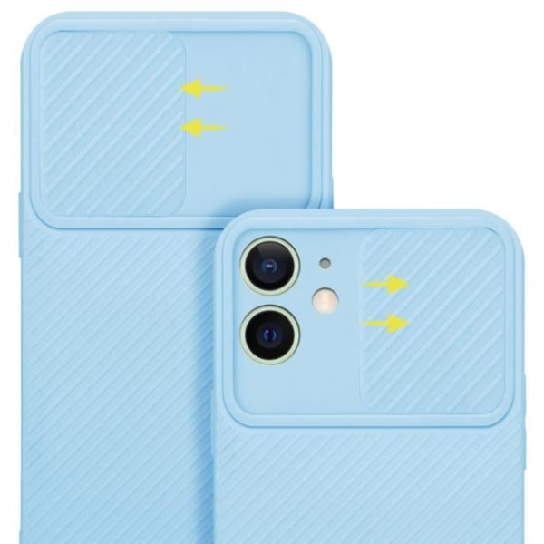 Fodral för Apple iPhone 12 MINI Fodral i Candy Light Blue Silikon TPU Fodral Skal och kameraskydd