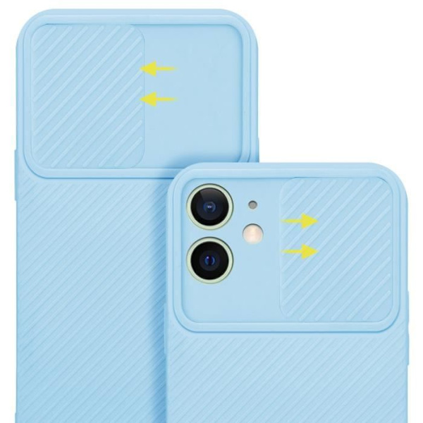 Hus för iPhone 12 MINI - CADORABO - TPU Silikonfodral - Kameraskydd - Ljusblå - Mjuk Ljusblå