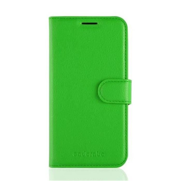 Cadorabo Samsung Galaxy S7 Fodral GRÖN Full Protection Fodral Skal Magnetlås (stöder stativ och kortplats)
