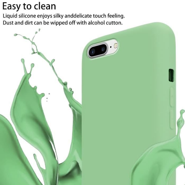 Cadorabo Mobiltelefonkedja för Apple iPhone 7 PLUS / 7S PLUS / 8 PLUS i LIQUID LJUSGRÖN Justerbart skyddsfodral VÄTSKA LJUSGRÖN