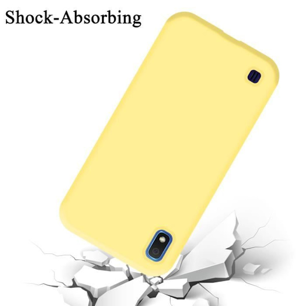 Coque - CADORABO - Samsung Galaxy A10 / M10 - Silikon TPU - Gul - Stötskydd Gul