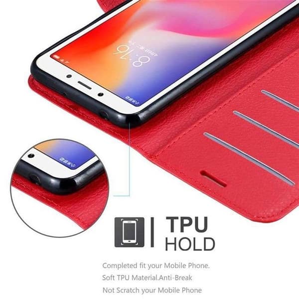 Fodral för Xiaomi RedMi 6 i KIRSCHRÖD Röd