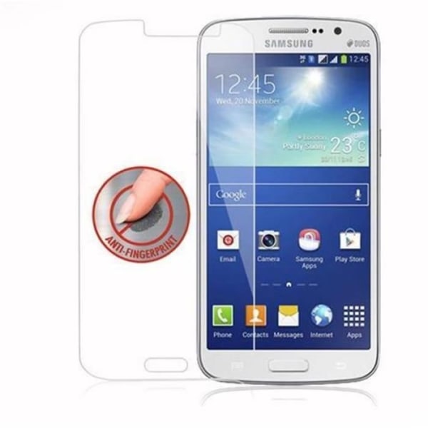 Cadorabo – Skärmskydd i härdat glas för > Samsung Galaxy GRAND 2 < Skärmskydd i härdat glas Transparent