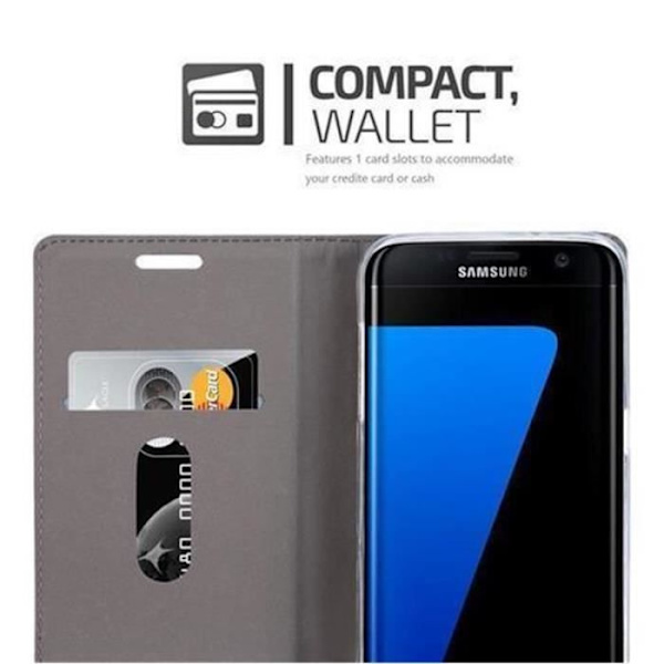 Cadorabo Fodral till Samsung Galaxy S7 EDGE i MÖRKBLÅ SVART