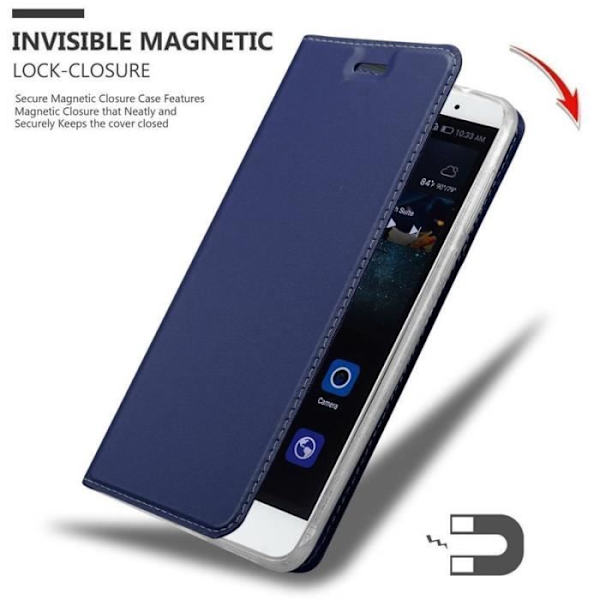Cadorabo Fodral till Huawei MATE S i CLASSY MÖRKBLÅT